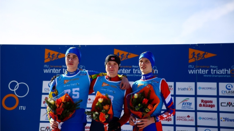 Данила Егоров - призер первенства мира по зимнему триатлону